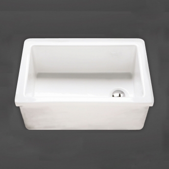RAK Laboratory 3 Ceramic Belfast Kitchen Sink 1.0 Bowl 585mm L x 380mm W - Alpine White