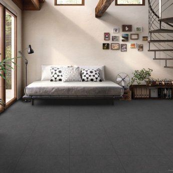RAK Lounge Unpolished Tiles - 600mm x 600mm - Dark Anthracite (Box of 4)