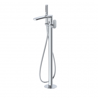 RAK Mercury Freestanding Bath Shower Mixer Tap - Chrome | Product Image