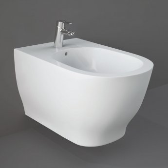 RAK Moon Wall Hung Bidet 560mm Projection 1 Tap Hole (Tap Not Included)
