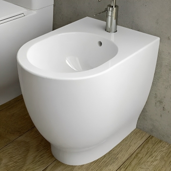 RAK Moon Back to Wall Bidet 560mm Projection 1 Tap Hole (Tap Not Included)
