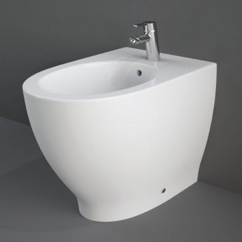 RAK Moon Back to Wall Bidet 560mm Projection 1 Tap Hole (Tap Not Included)