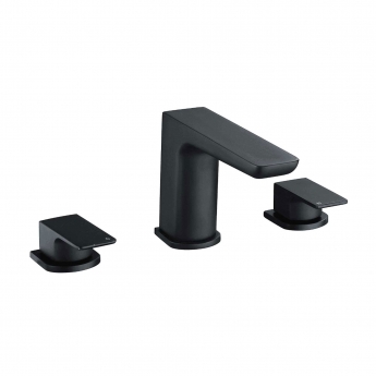 RAK Moon 3-Hole Bath Filler Tap Deck Mounted - Black