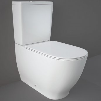 RAK Moon Close Coupled Toilet with Push Button Cistern - Soft Close Seat