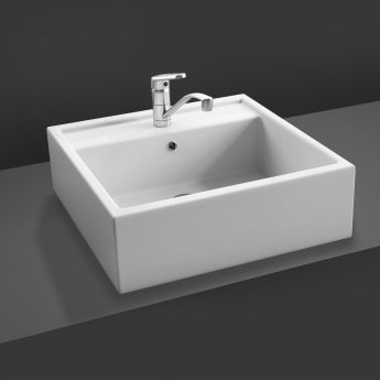 RAK Nova Sit-On Countertop Basin 460mm Wide - 1 Tap Hole