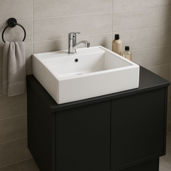 RAK Nova Sit-On Countertop Basin 460mm Wide - 1 Tap Hole