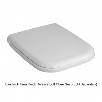 RAK Origin 62 Wall Hung Pan Alpine White - Excluding Seat