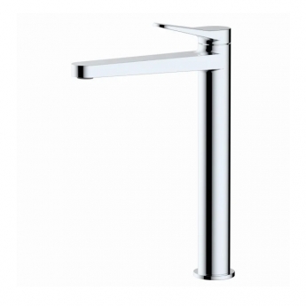 RAK Petit Round Tall Basin Mixer Tap Without Waste - Chrome