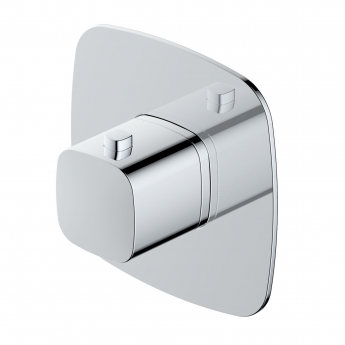 RAK Petit Square Thermostatic Concealed Shower Valve - Chrome