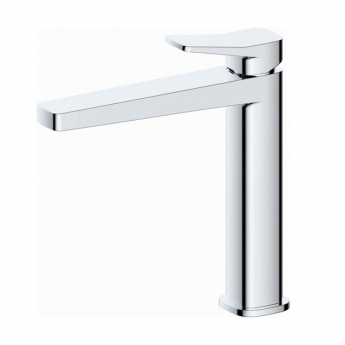 RAK Petit Square Medium Height Basin Mixer Tap - Chrome