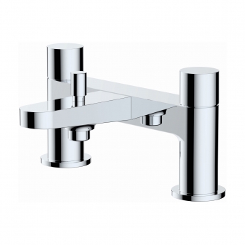 RAK Petit Round Bath Shower Mixer Tap Pillar Mounted - Chrome | Product Image