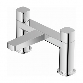 RAK Petit Square Bath Filler Tap Pillar Mounted - Chrome