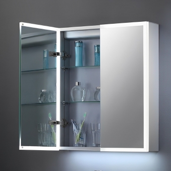 RAK Pisces 2-Door Mirrored Bathroom Cabinet 700mm H x 600mm W
