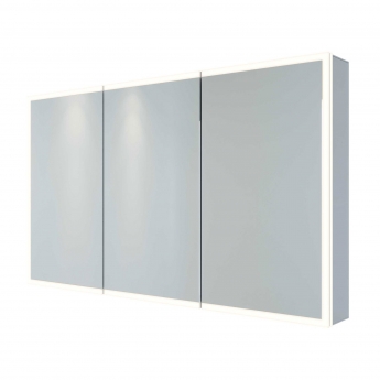 RAK Pisces 3-Door Mirrored Bathroom Cabinet 700mm H x 1200mm W