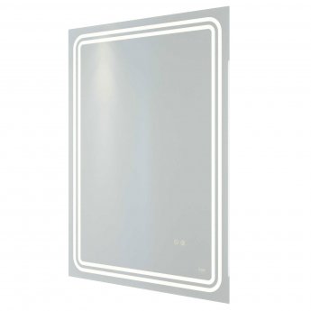 RAK Pluto LED Portrait Bluetooth Mirror with Switch and Demister Pad 800mm H x 600mm W Illuminated