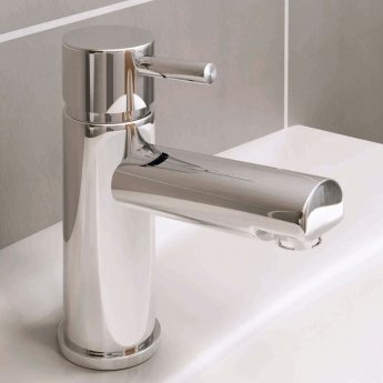 RAK Prima Mono Basin Mixer Tap with Clicker Waste - Chrome