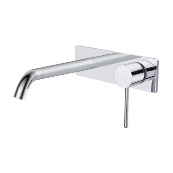 RAK Prima Tech Wall Mounted Basin Mixer Tap with Back Plate - Chrome