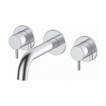 RAK Prima Tech 3-Hole Basin Mixer Tap Wall Mounted - Chrome