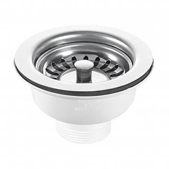 RAK Mini Basket Strainer Waste 60mm Stainless Steel - Stemball Plug