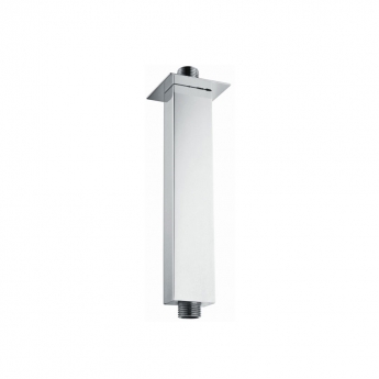 RAK Ceiling Mounted Square Shower Arm 250mm Length - Chrome