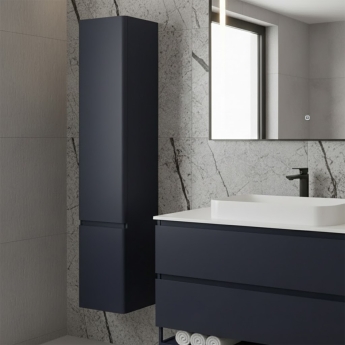 RAK Ceramics Resort 350mm Wall Hung 2-Door Tall Storage Unit | Product Image