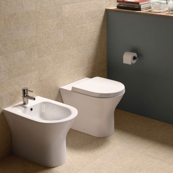 RAK Resort Back To Wall Bidet 550mm Projection - White