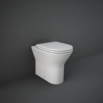 RAK Resort Rimless Back to Wall Toilet Comfort Height - Slim Sandwich Soft Close Seat
