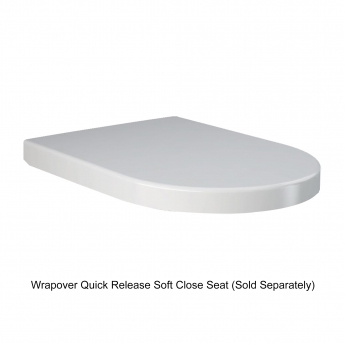 RAK Resort Rimless Back to Wall Pan White - Excluding Seat