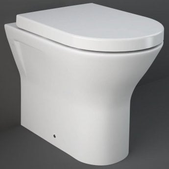 RAK Resort Rimless Back to Wall Toilet 425mm Comfort Height - Soft Close Seat