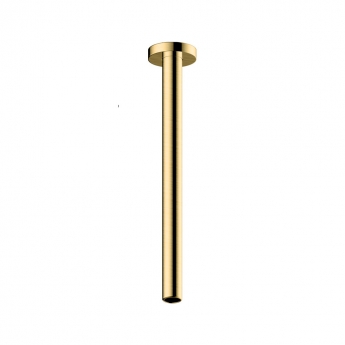RAK Ceiling Mounted Shower Arm 300mm Length - Brushed Gold
