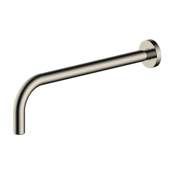 RAK Wall Mounted Shower Arm 350mm Length - Brushed Nickel