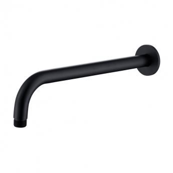 RAK Wall Mounted Round Shower Arm 300mm Length - Black