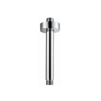 RAK Ceiling Mounted Round Shower Arm 120mm Length - Chrome