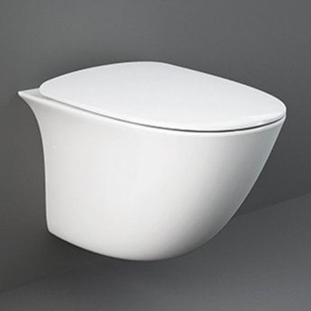 RAK Sensation Mini Rimless Wall Hung Toilet - Soft Close Seat (Urea)