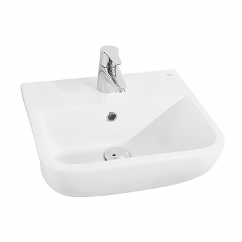 RAK Series 600 Semi-Recessed Basin 420mm Wide - 1 Tap Hole