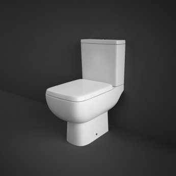 RAK Series 600 Close Coupled Toilet with Dual Flush Cistern - Slim Sandwich Urea Soft Close Seat