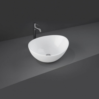 RAK Shell Sit-On Countertop Basin 395mm Wide - 0 Tap Hole