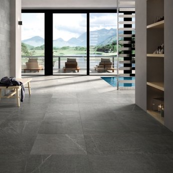 RAK Shine Stone Matt Tiles - 600mm x 600mm - Grey (Box of 4)