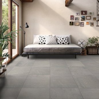 RAK Shine Stone Matt Tiles - 600mm x 600mm - Grey (Box of 4)