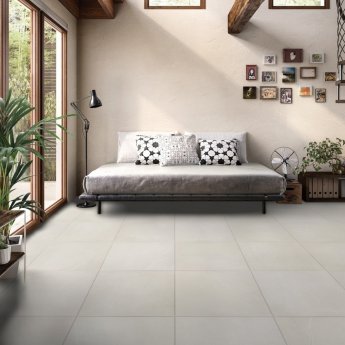 RAK Shine Stone Matt Tiles - 600mm x 600mm - Ivory (Box of 4)