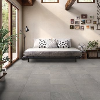 RAK Shine Stone Matt Tiles - 300mm x 600mm - Grey (Box of 6)