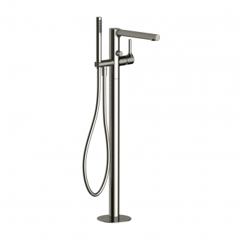 RAK Sorrento Freestanding Bath Shower Mixer Tap - Brushed Nickel