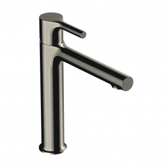 RAK Sorrento Medium Height Basin Mixer Tap Without Waste - Brushed Nickel
