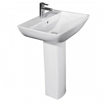 RAK Summit Basin and Full Pedestal 500mm Wide - 1 Tap Hole
