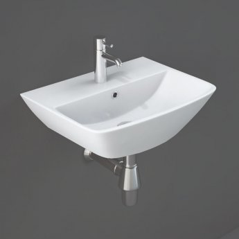 RAK Summit Bathroom Suite Close Coupled Toilet and Basin 400mm Wide - 1 Tap Hole