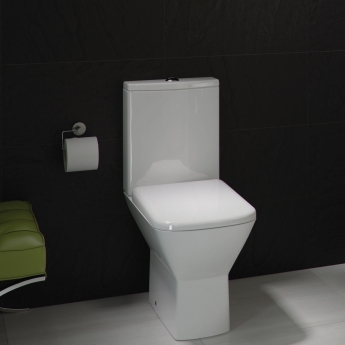 RAK Summit Bathroom Suite Close Coupled Toilet and Basin 400mm Wide - 1 Tap Hole