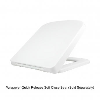 RAK Summit Back to Wall Pan Alpine White - Excluding Seat