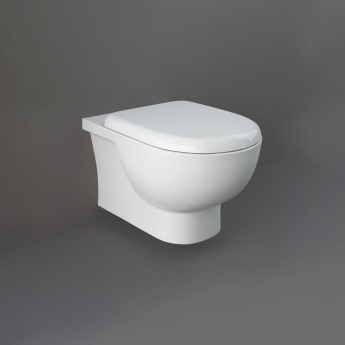 RAK Tonique Rimless Wall Hung Toilet Hidden Fixation - Soft Close Seat