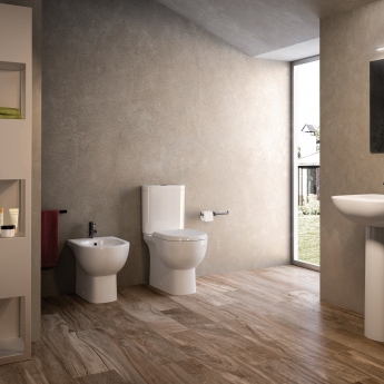 RAK Tonique Close Coupled BTW Toilet with Soft Close Wrapover Seat