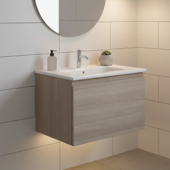 RAK Joy Uno 600mm 1-Drawer Wall Hung Vanity Unit | Product Image